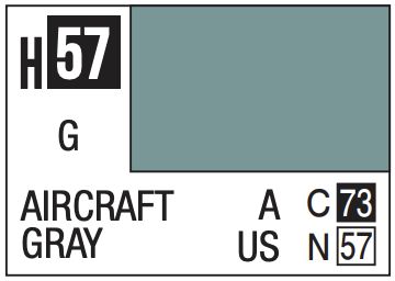 Aqueous Color 10ml - H57 Gloss Aircraft Gray