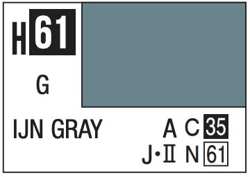 Aqueous Color 10ml - H61 Gloss IJN Gray