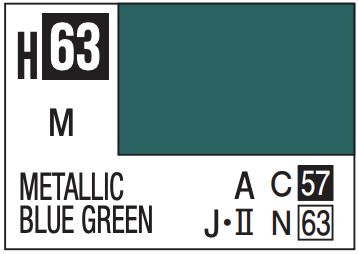 Aqueous Color 10ml - H63 Metallic Blue Green