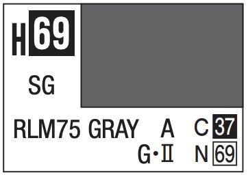Aqueous Color 10ml - H69 Semi-Gloss RLM75 Gray Violet