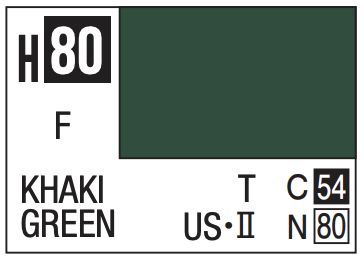 Aqueous Color 10ml - H80 Flat Khaki Green
