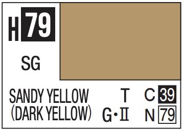 Aqueous Color 10ml - H79 Semi-Gloss Sandy Yellow