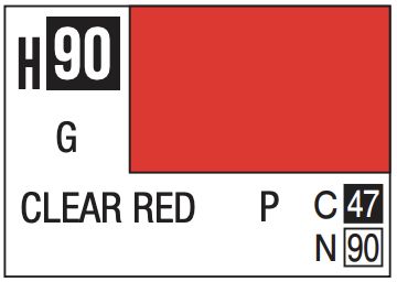Aqueous Color 10ml - H90 Gloss Clear Red