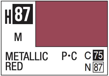 Aqueous Color 10ml - H87 Metallic Red