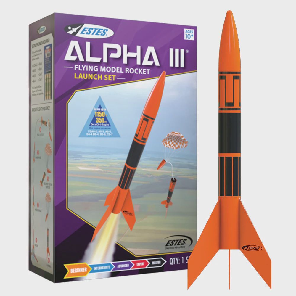 Alpha III Model Rocket Launch Set