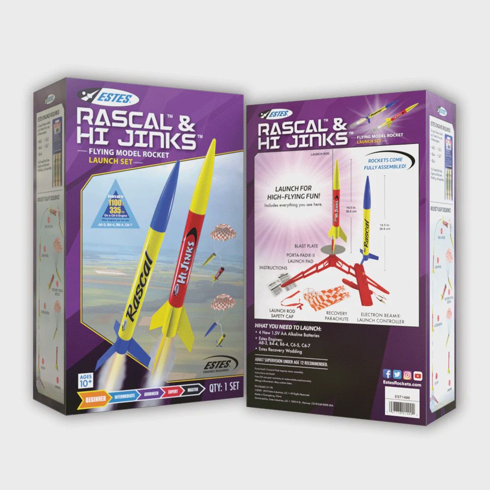 Rascal &amp; HiJinks Model Rocket Launch Set