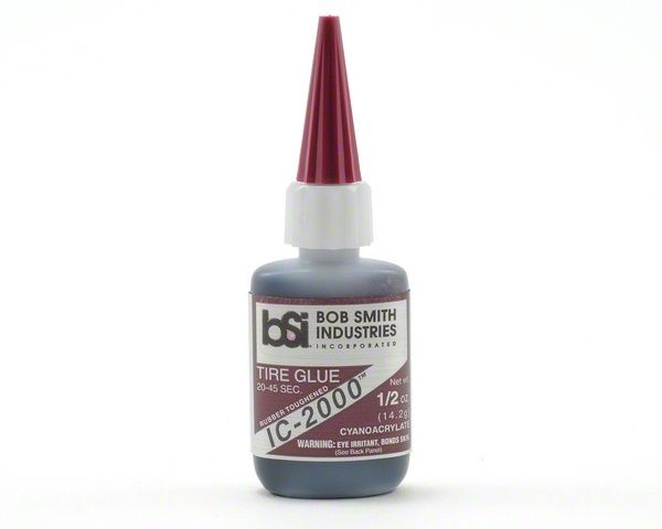 IC-2000 Black Rubber Toughened CA 1/2oz