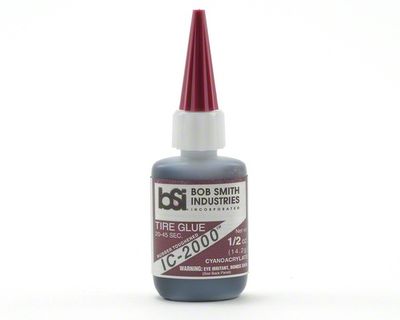 IC-2000 Black Rubber Toughened CA 1/2oz