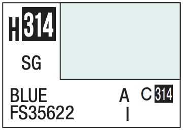 Aqueous Color 10ml - H314 Semi-Gloss Blue FS35622