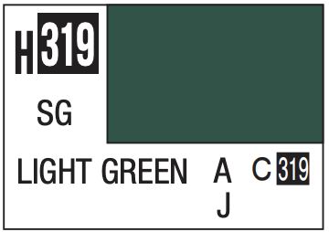 Aqueous Color 10ml - H319 Semi-Gloss Light Green