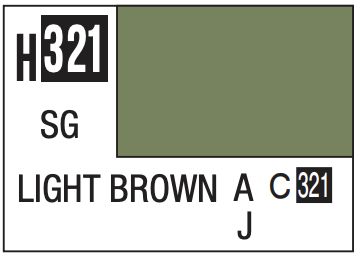 Aqueous Color 10ml - H321 Semi-Gloss Light Brown