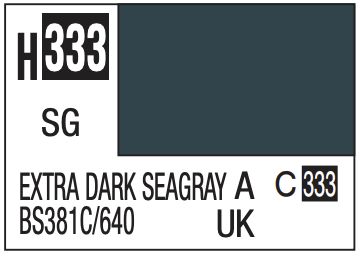 Aqueous Color 10ml - H333 Semi-Gloss Extra Dark Seagray BS381C/640
