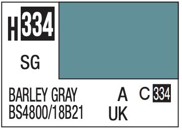 Aqueous Color 10ml - H334 Semi-Gloss Barley Gray BS4800/18B21