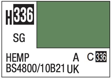 Aqueous Color 10ml - H336 Semi-Gloss Hemp BS4800/10B21