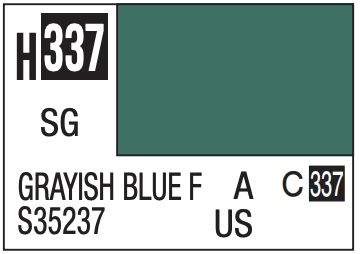 Aqueous Color 10ml - H337 Semi-Gloss Grayish Blue FS35237