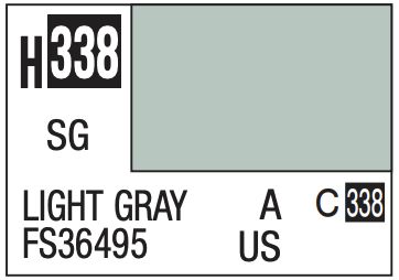 Aqueous Color 10ml - H338 Semi-Gloss Light Gray FS36495