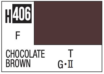 Aqueous Color 10ml - H406 Flat Chocolate Brown