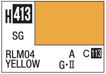 Aqueous Color 10ml - H413 Semi-Gloss RLM04 Yellow