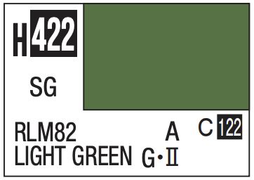 Aqueous Color 10ml - H422 Semi-Gloss RLM82 Light Green