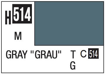 Aqueous Color 10ml - H514 Matte Gray &quot;Grau&quot;