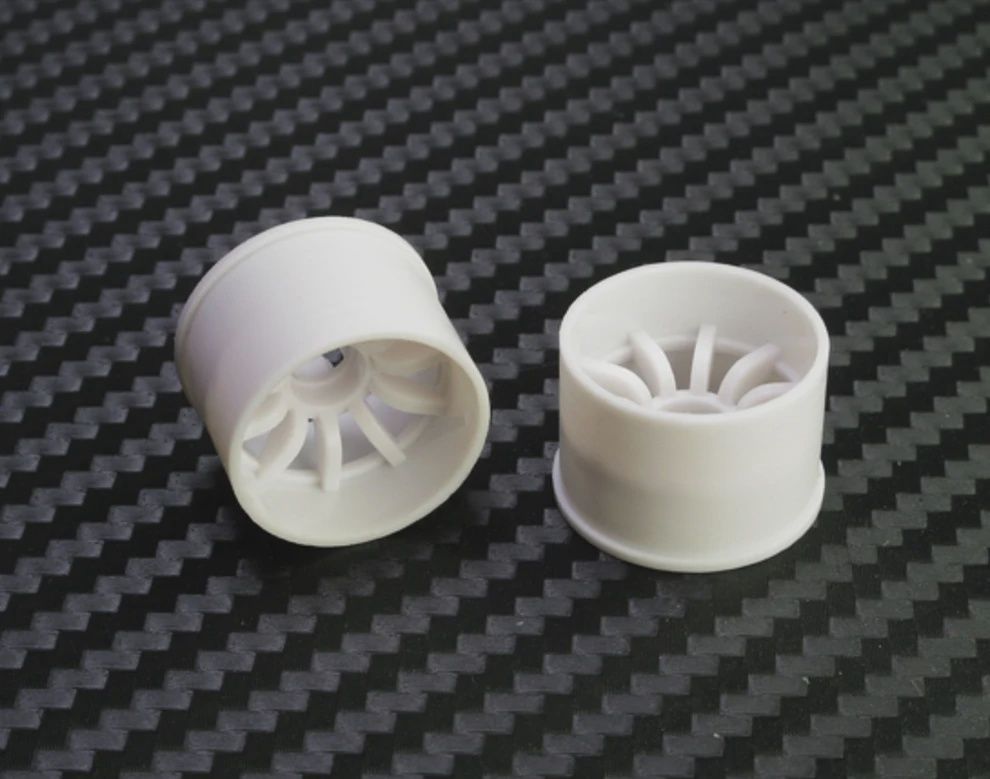 Mini-Z 2WD Machine Cut 10 Spoke Rear Wheel R14mm White