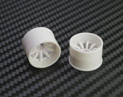 Mini-Z 2WD Machine Cut 10 Spoke Rear Wheel R14mm White