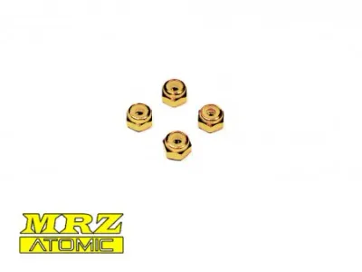 2mm Aluminum Hex. Lock Nut - Pro Ver. (Gold)