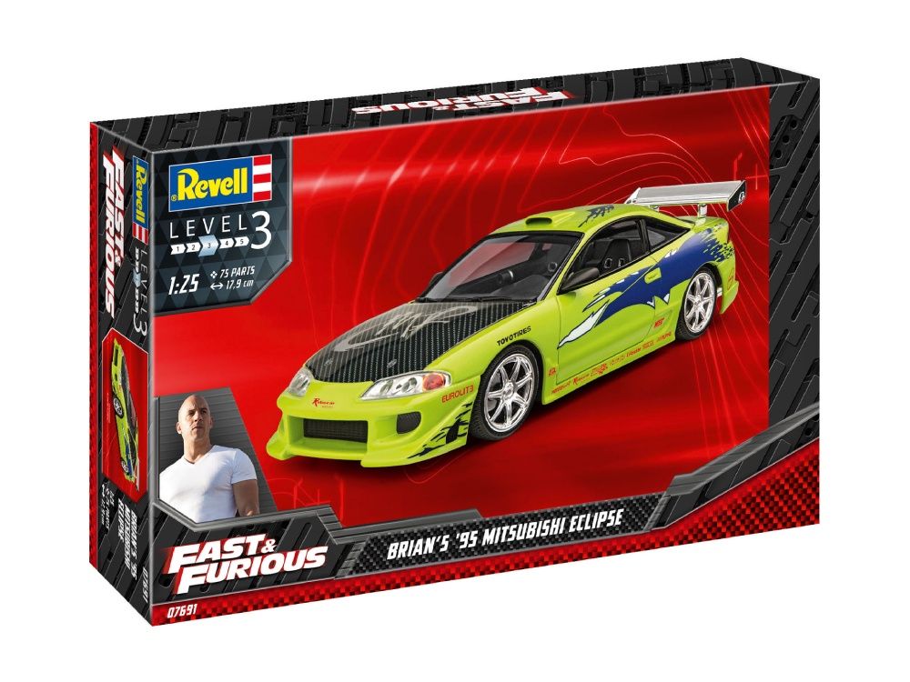 1/25 Fast &amp; Furious Brian&#39;s &#39;95 Mitsubishi Eclipse