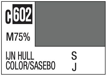 Mr. Color 10ml - C602 75% Flat IJN Hull Color/Sasebo