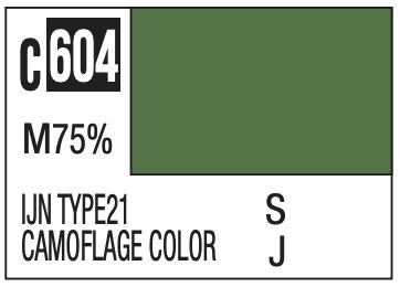 Mr. Color 10ml - C604 75% Flat IJN Type21 Camouflage Color
