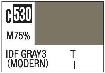 Mr. Color 10ml - C530 75% Flat IDF Gray3 (Modern)