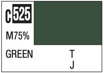 Mr. Color 10ml - C525 75% Flat Green