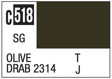 Mr. Color 10ml - C518 Semi-Gloss Olive Drab 2314