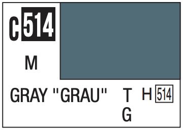 Mr. Color 10ml - C514 Flat Gray &quot;Grau&quot;