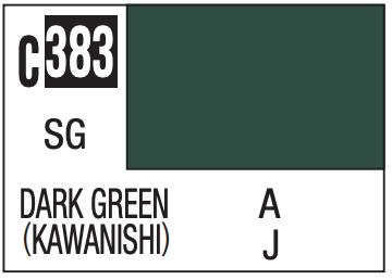 Mr. Color 10ml - C383 Semi-Gloss Dark Green (Kawanishi)