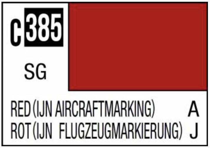 Mr. Color 10ml - C385 Semi-Gloss Red (IJN Aircraft Marking)