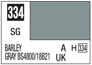 Mr. Color 10ml - 334 Semi-Gloss Barley Gray BS4800/18B21