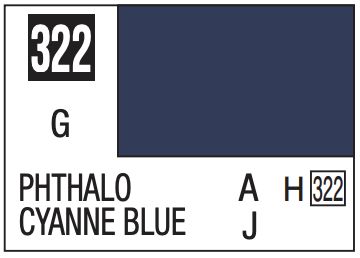 Mr. Color 10ml - 322 Gloss Phthalo Cyanne Blue