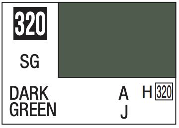 Mr. Color 10ml - 320 Semi-Gloss Dark Green