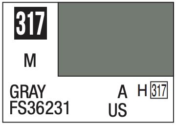 Mr. Color 10ml - 317 Flat Gray FS36231