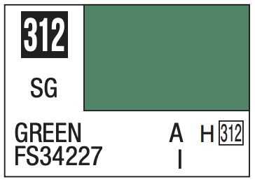 Mr. Color 10ml - 312 Semi-Gloss Green FS34227