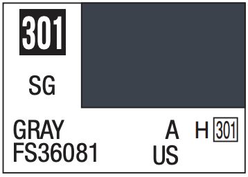 Mr. Color 10ml - 301 Semi-Gloss Gray FS36081