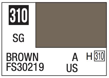 Mr. Color 10ml - 310 Semi-Gloss Brown FS30219