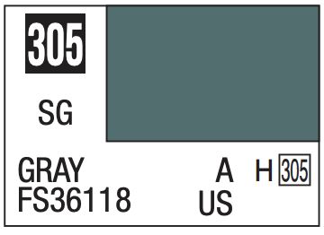 Mr. Color 10ml - 305 Semi-Gloss Gray FS36118