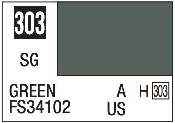 Mr. Color 10ml - 303 Semi-Gloss Green FS34102