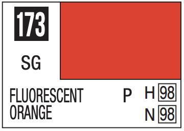 Mr. Color 10ml - 173 Semi-Gloss Fluorescent Orange