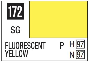 Mr. Color 10ml - 172 Semi-Gloss Fluorescent Yellow