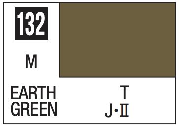 Mr. Color 10ml - 132 Flat Earth Green