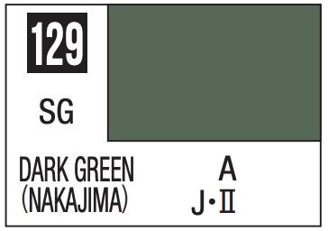 Mr. Color 10ml - 129 Semi-Gloss Dark Green (Nakajima)