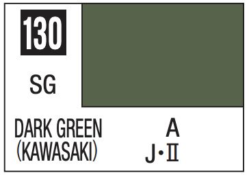Mr. Color 10ml - 130 Semi-Gloss Dark Green (Kawasaki)